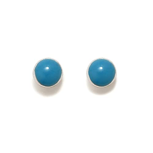 Pendientes Agatha Ruiz de la Prada colección DIP plata Ley 925m 4 mm. redondos esmaltados azul