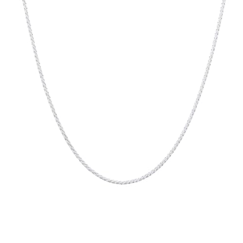 VOKMEMC Gargantilla de Plata de Primera Ley para Mujer, Collar Boho, Collar de Novia, Cadena, Joyas para Mujeres y Niñas