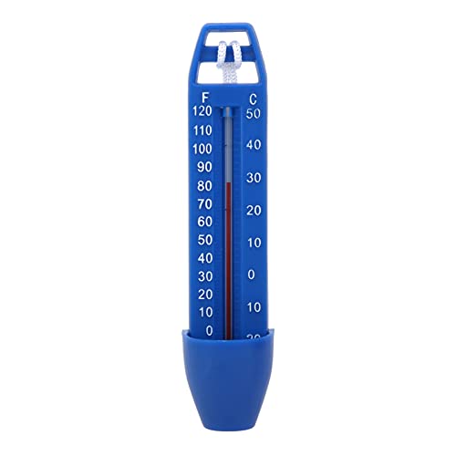 Srliya para Termómetro de Temperatura de Agua de Mar 18×5×4, Termómetro de Piscina, Termómetro de Agua con Cordón, Piscina, Bañera de Hidromasaje
