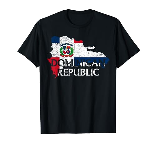 Bandera de mapa de país de República Dominicana Patriótica Dominicana Camiseta