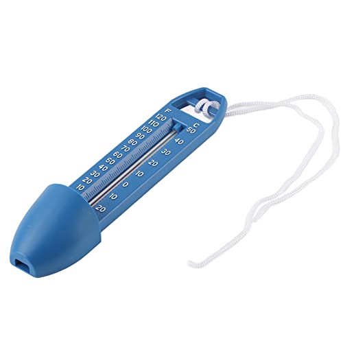 Srliya para Termómetro de Temperatura de Agua de Mar 18×5×4, Termómetro de Piscina, Termómetro de Agua con Cordón, Piscina, Bañera de Hidromasaje