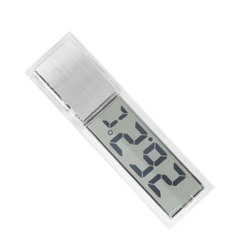 Termómetro para acuario, termómetro para acuario digital transparente LCD 3D termómetro para temperatura del agua de mar