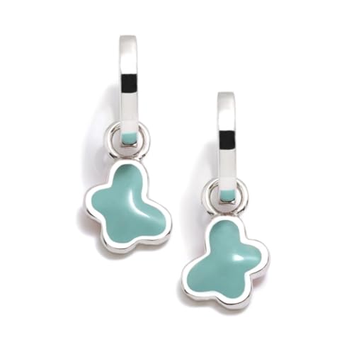 Agatha Ruiz de la Prada Pendientes Criollas 925m Plata Ley PUFFY niña 20mm. mariposa azul