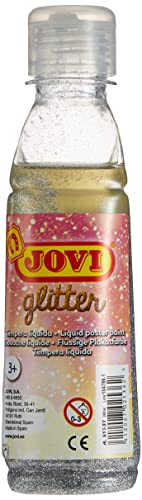 Jovi 517 - Témpera líquida glitter, Plata, 250m