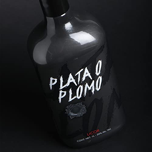 PLATA O PLOMO Licor Premium 700 ml 20% Sin Gluten, Apto para veganos
