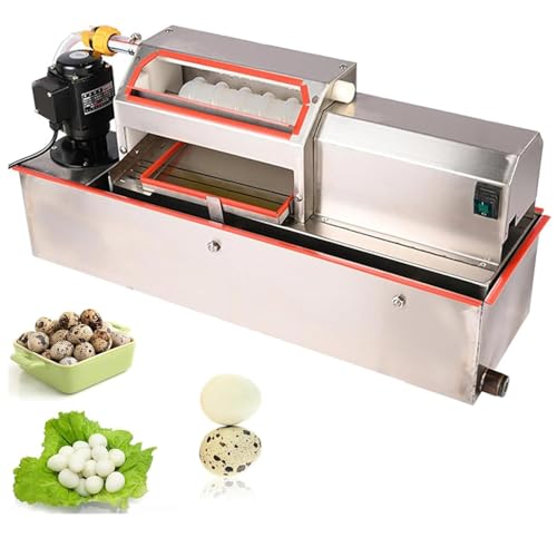 ZenSeFarin Máquina Peladora De Huevos De Codorniz,Descascaradora Eléctrica De 70 Kg/H con Sis Tema De Circulación De Agua para Plantas De Procesamiento,Supermercados,Restaurantes Y Hogares