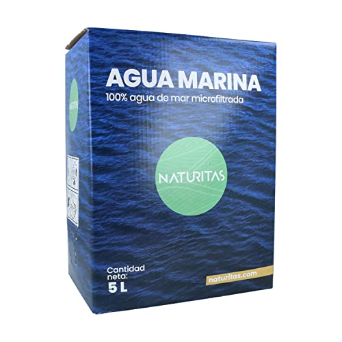 Agua Marina 5 L Naturitas Essentials | Ideal para beber y cocinar | Sin aditivos | Microfiltrada en frío | Agua de la Costa Brava | En contenedor de fibra
