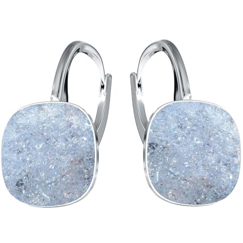 Pendientes de plata exclusivos diseños de cristal de marca – Pendientes de plata 925 de alta calidad para mujer en diferentes tonos y colores, Plata esterlina, Circonia cúbica